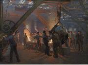 Peter Severin Kroyer From Fra Burmeister og Wains Iron Foundry oil painting reproduction
